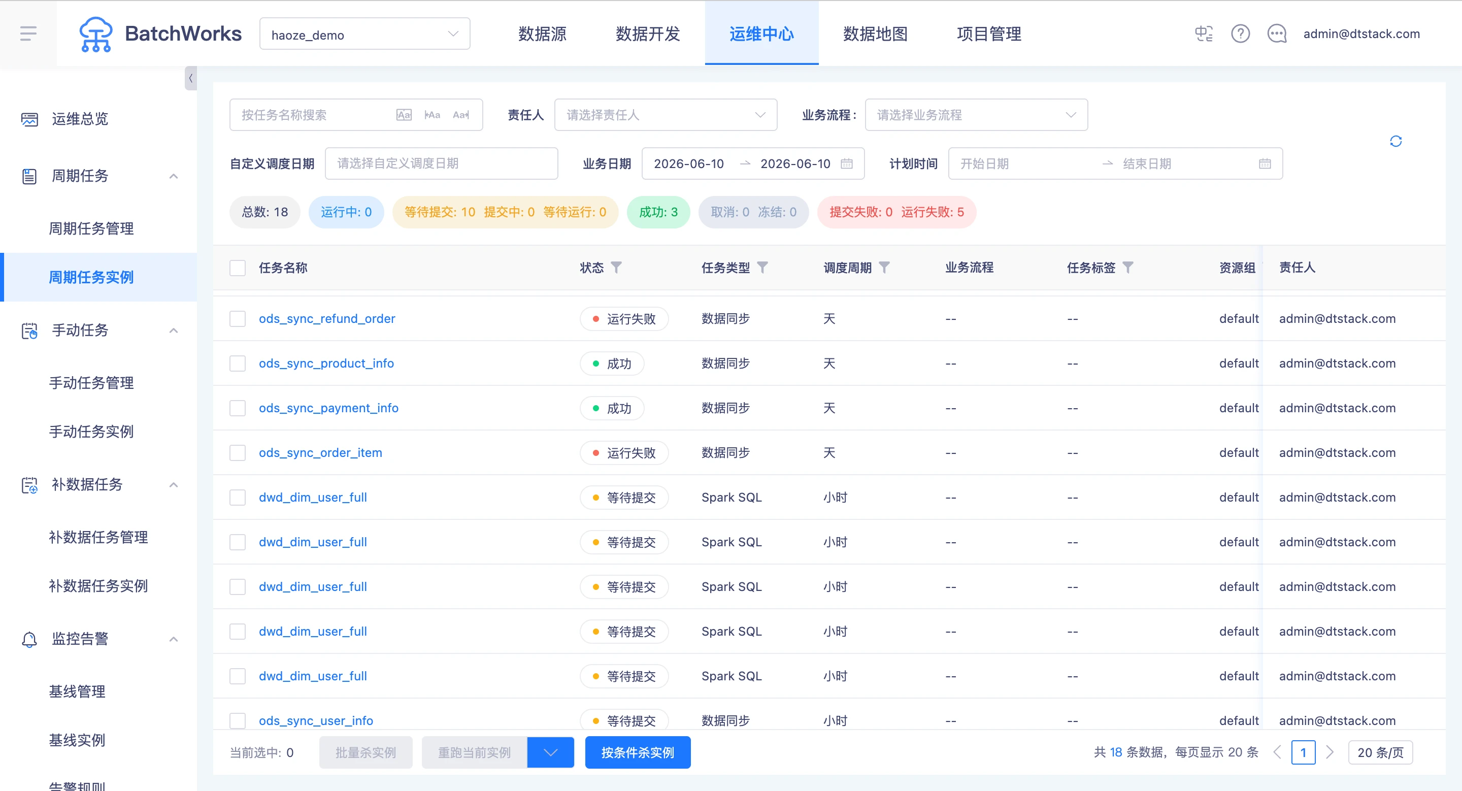 周期调度与运维